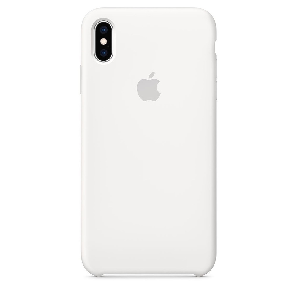 Apple iPhone XS white silicone case